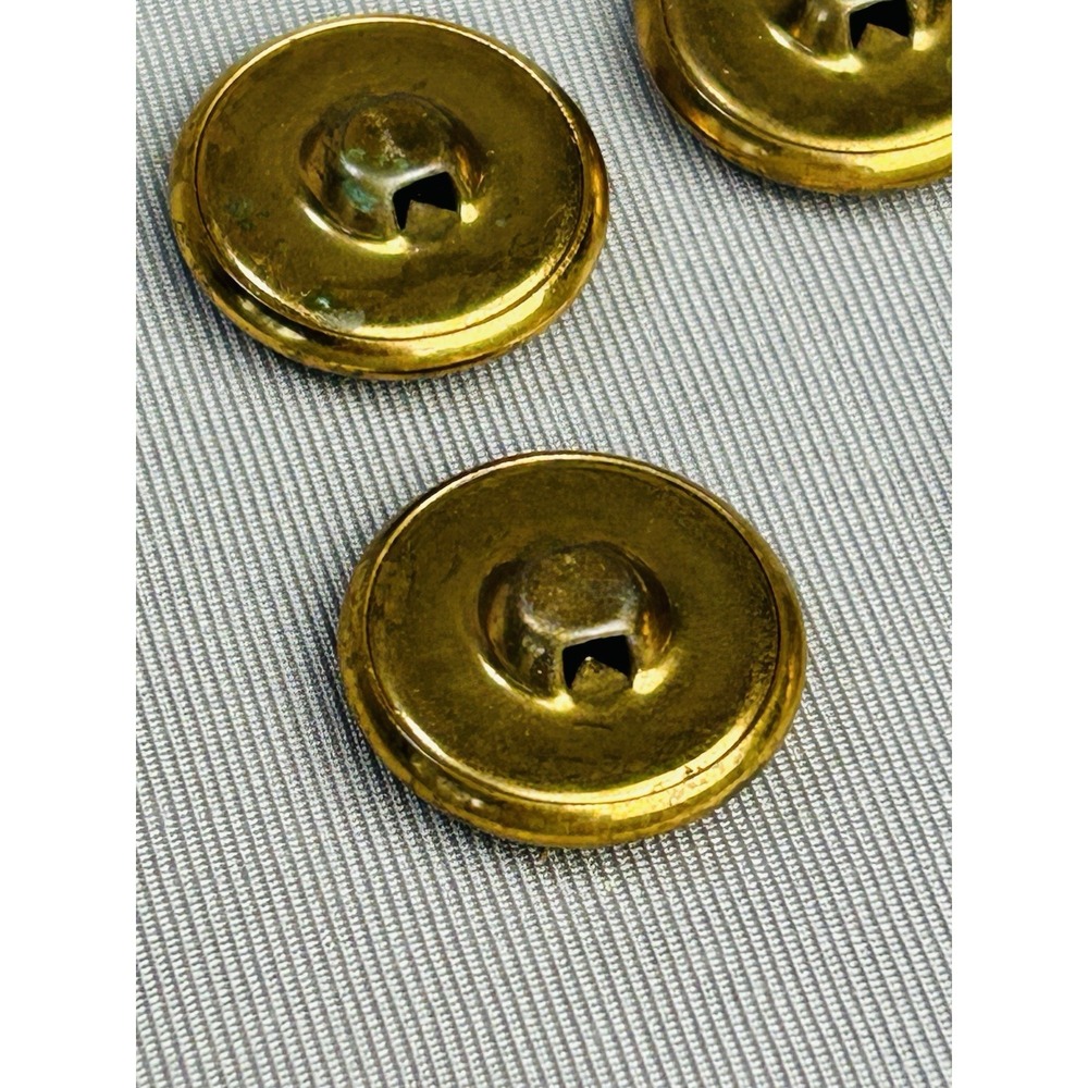 U.S. Navy Military Vintage Small Metal Gold Tone Anchor Buttons Set Of 4 - Picture 16 of 16